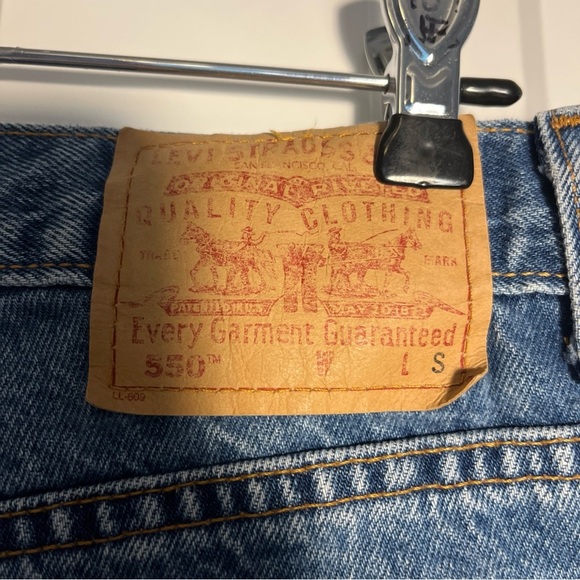 VTG Levis 550 Jeans Womens 12 S Blue  Relaxed Tapered Mom  80s Denim - Picture 8 of 12